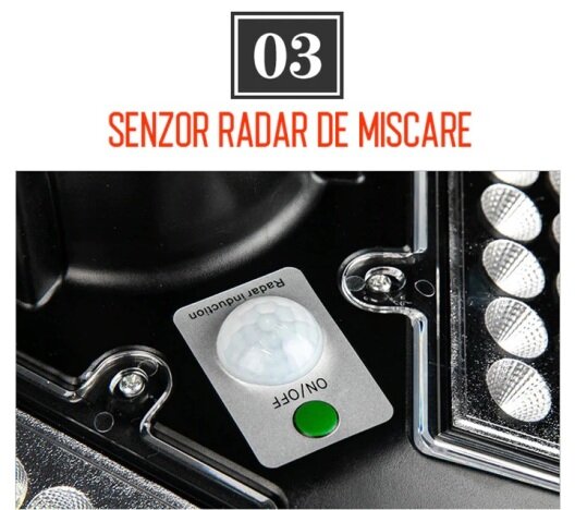 2 x Lampa Solara Stradala Jortan tip OZN 300W cu stalp,senzor de miscare si  telecomanda